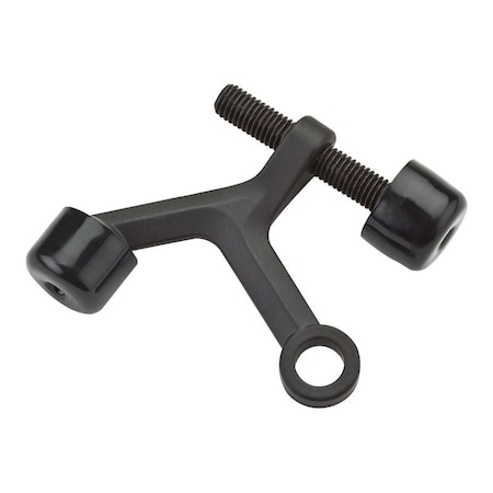 National Hardware National Hardware Zinc Oil Rubbed Bronze Brown Hinge Pin Door Stop Mounts to door N830-123